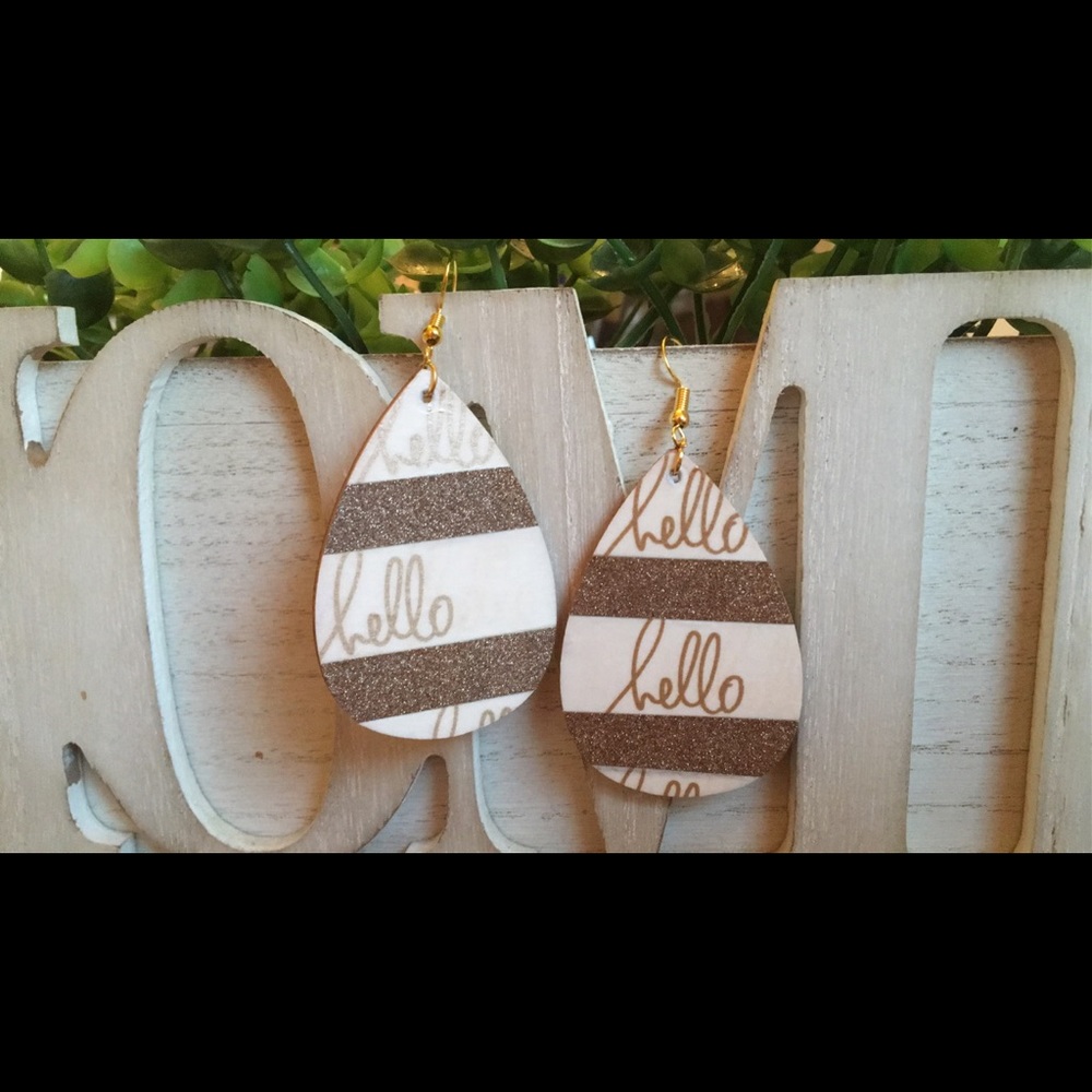 Wood earrings